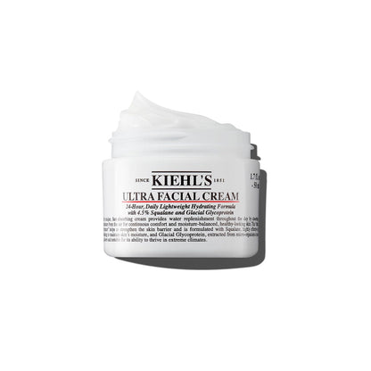 Kiehl'S Ultra Facial Cream, with 4.5% Squalane to Strengthen Skin'S Moisture Barrier, Skin Feels Softer and Smoother, Long-Lasting Hydration, Easy and Fast-Absorbing, Suitable for All Skin Types